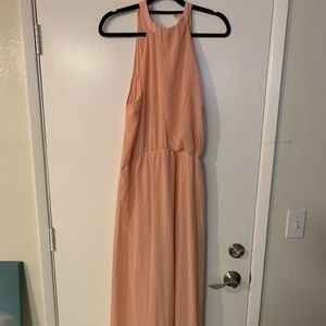 Peach flowy dress